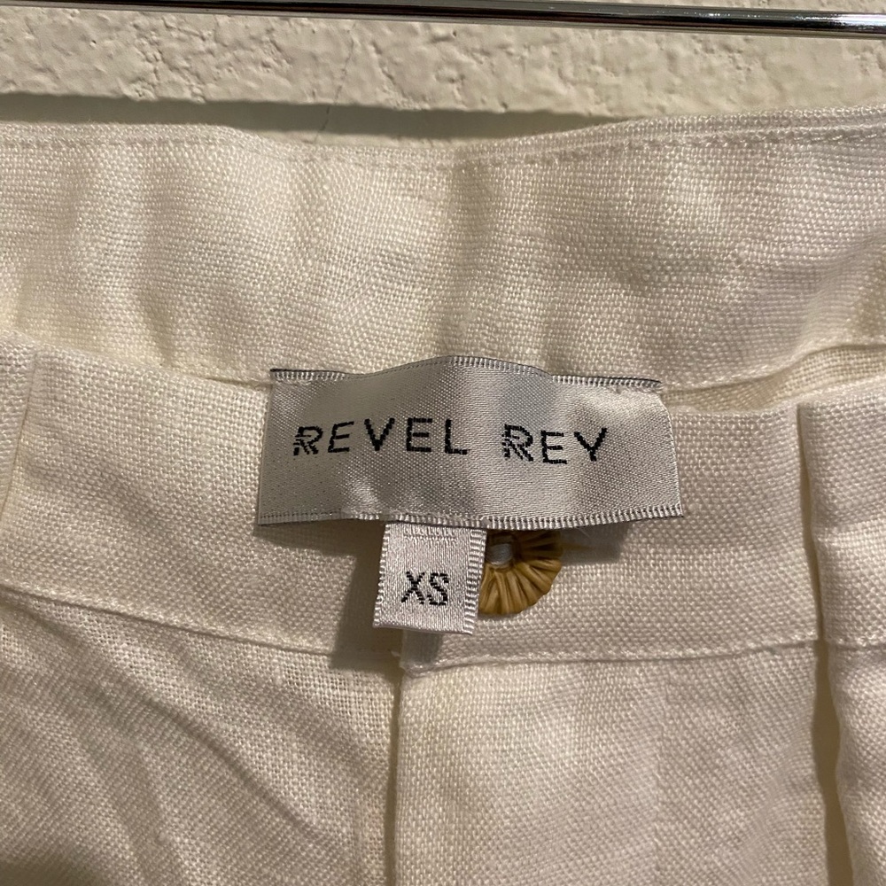Revel Rey Women's White Trouser Pants